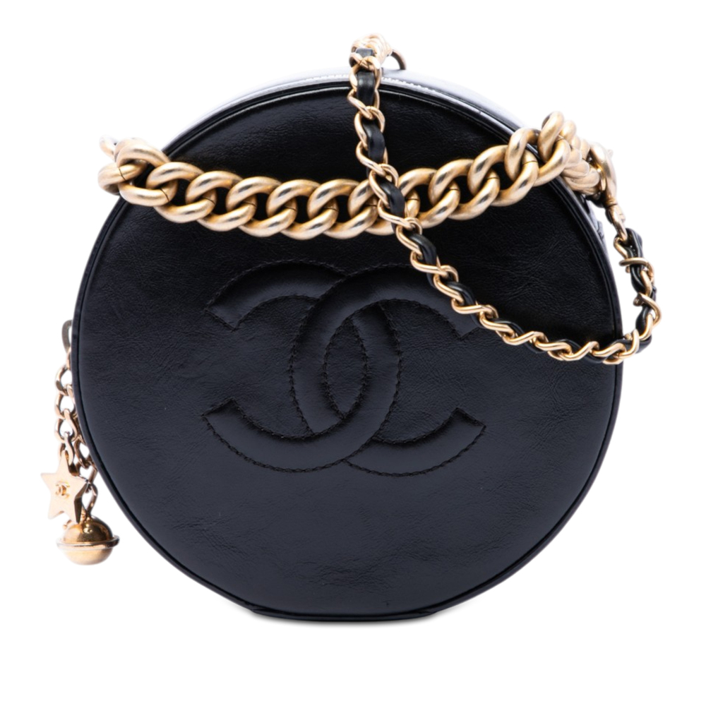 Pre-Loved Chanel Glazed Calfskin Round As Earth Evening Bag